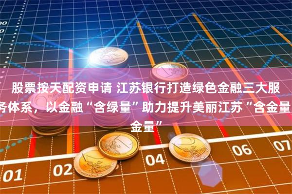 股票按天配资申请 江苏银行打造绿色金融三大服务体系,以金融“含绿量”助力提升美丽江苏“含金量”