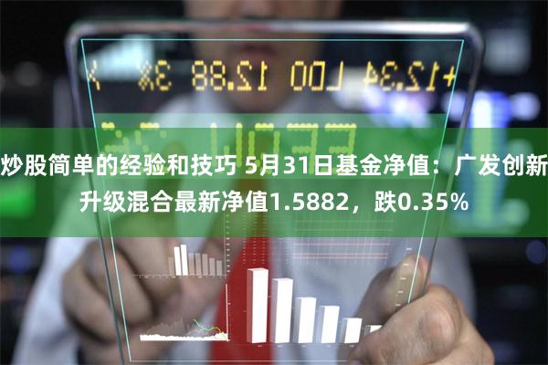 炒股简单的经验和技巧 5月31日基金净值:广发创新升级混合最新净值1.5882,跌0.35%