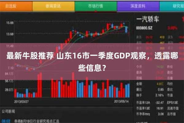 最新牛股推荐 山东16市一季度GDP观察,透露哪些信息?