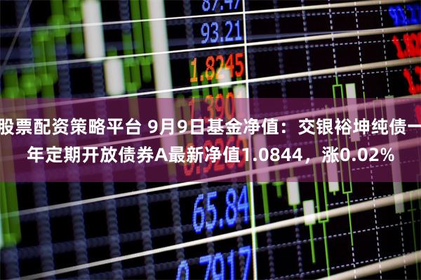 股票配资策略平台 9月9日基金净值:交银裕坤纯债一年定期开放债券A最新净值1.0844,涨0.02%