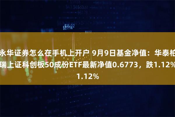 永华证券怎么在手机上开户 9月9日基金净值:华泰柏瑞上证科创板50成份ETF最新净值0.6773,跌1.12%