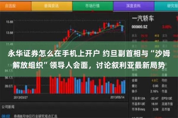 永华证券怎么在手机上开户 约旦副首相与“沙姆解放组织”领导人会面,讨论叙利亚最新局势